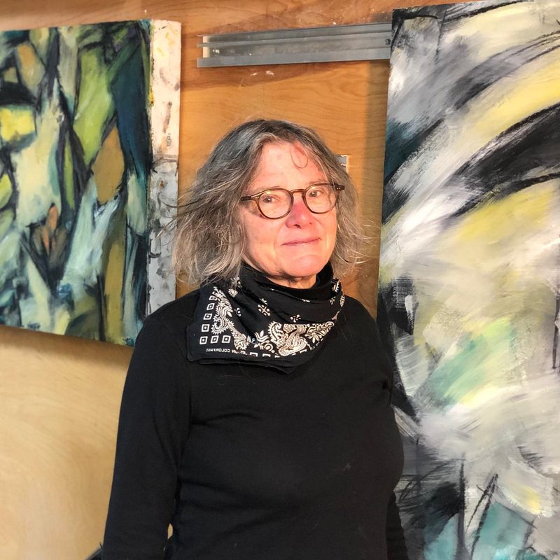 Barbara DuRant in her studio